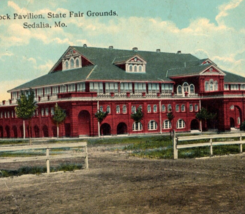 Sedalia Missouri State Fair Grounds Live Stock Pavilion Vintage Postcard - $15.95