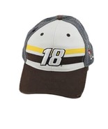 NASCAR Kyle Busch #18 M&amp;M&#39;s Joe Gibbs Racing Adjustable Trucker Cap Hat - $19.02