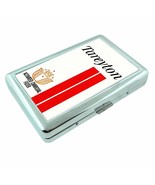 Vintage Image 60&#39;s American T Metal Silver Cigarette Case - $22.95 CAD