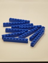 LEGO Parts # 3008  10 pcs Brick 1 x 8  BLUE 1648/17 - £1.41 GBP