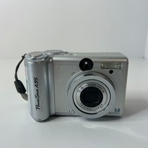 Canon PowerShot A95 5MP Digital Camera Silver AiAF 14 Modes BAD CCD SENSOR - $47.23