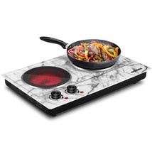 Hot Plate, Double Burner Electric Hot Plate For Cooking, 1800W Dual Cont... - £102.30 GBP