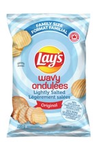10 Bags of Lays Wavy Original Slightly Salted Chips 235g Each - Free Shipping - £52.19 GBP