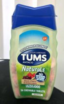 Tums Naturals Ultra Antacid Heartburn Chews Black Cherry Watermelon 56ct... - $10.80 CAD