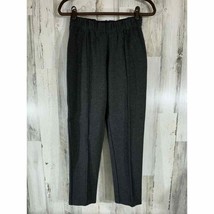 Lilly Pulitzer Ponte Knit Ankle Pants Medium Charcoal Gray Stretch Elastic Waist - £19.44 GBP