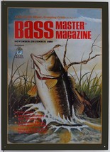 Bass Master Fish Jumping Winter Magazine Issue Fishing Metal Sign - £19.50 GBP