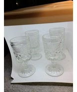 Set Of 4 Anchor Hocking Wexford Footed Wine Glasses 6 oz. - $17.75