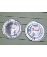 Two (2) Nash Rambler Statesman 15” 1952’-1955’ Chrome Wheel Covers OEM H... - $39.59