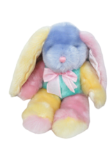 Dan Dee pastel plush color block Easter bunny rabbit pink green purple yellow - $83.15