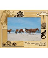 Chincoteague Island Virginia Laser Engraved Wood Picture Frame Landscape 4 x 6 - $29.99