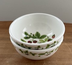Lot of 2 - Portmeirion Summer Strawberries 5&quot; Small Bowl Made in England - £54.67 GBP