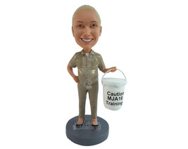 Custom Bobblehead Woman Dressed As A Military Person - Careers &amp; Professionals A - £71.36 GBP
