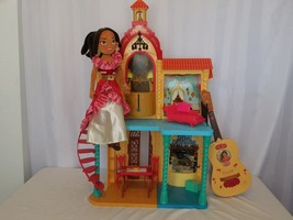 Disney Elena of Avalor Royal Castle of Avalor + Guitar Princess Songs + Rag Doll - £25.75 GBP