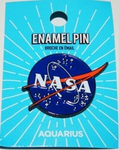 NASA US Space Agency Large Logo Metal Enamel Ridged Pin NEW UNUSED - £6.25 GBP