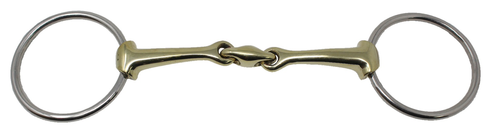 Loose Ring Pinchless  Lozenge Dog Bone SS Brass 4-1/2&quot; HORSE BIT 35558A - $29.69