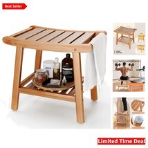 Durable Bamboo Shower Stool with Easy Assembly - Maximum Stability and C... - $98.95