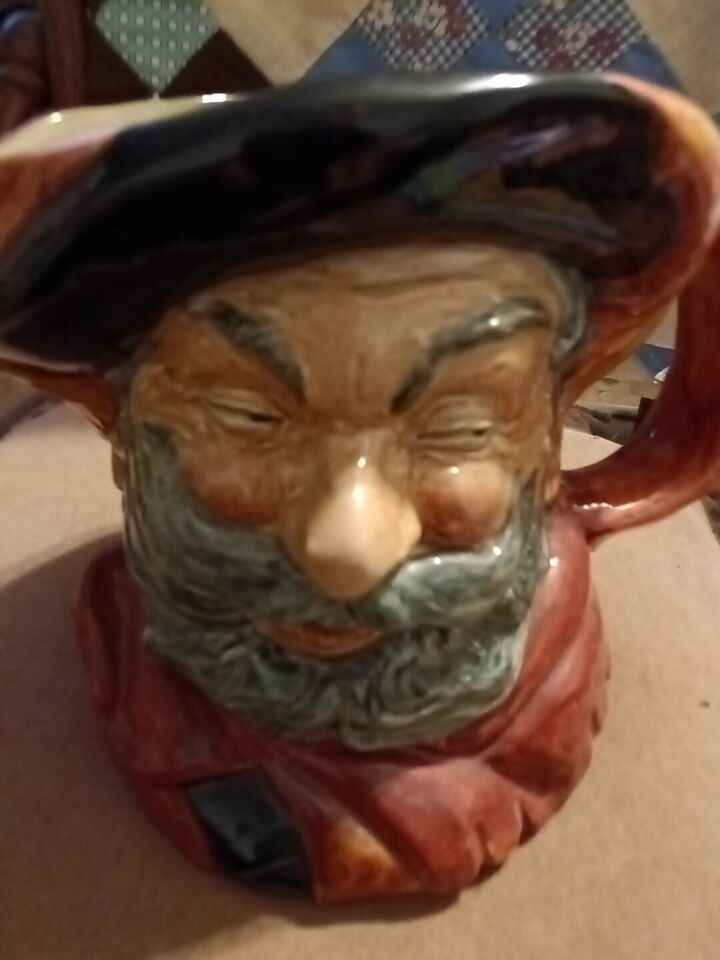 English Royal Doulton of SIR JOHN FALSTAFF Toby Mug Jug 1949 LARGE SIZE Beautifu - £28.07 GBP