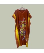 Vintage Hand-Drawn Batik Kaftan Dresses from Southern Thailand with Ches... - $85.00