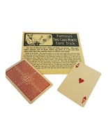 Magician toy Magic Shop Trick 1940s Whitman Publishing Mystic Two 2 Card... - £30.50 GBP