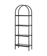 VEVOR Metal Bookshelf, 4-Tier Arched Industrial Bookshelf, Small Rustic ... - $2,425.50 MXN