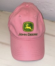 John Deere Logo Youth Girl&#39;s Pink Hat Baseball Cap 5-10 Years - £11.62 GBP