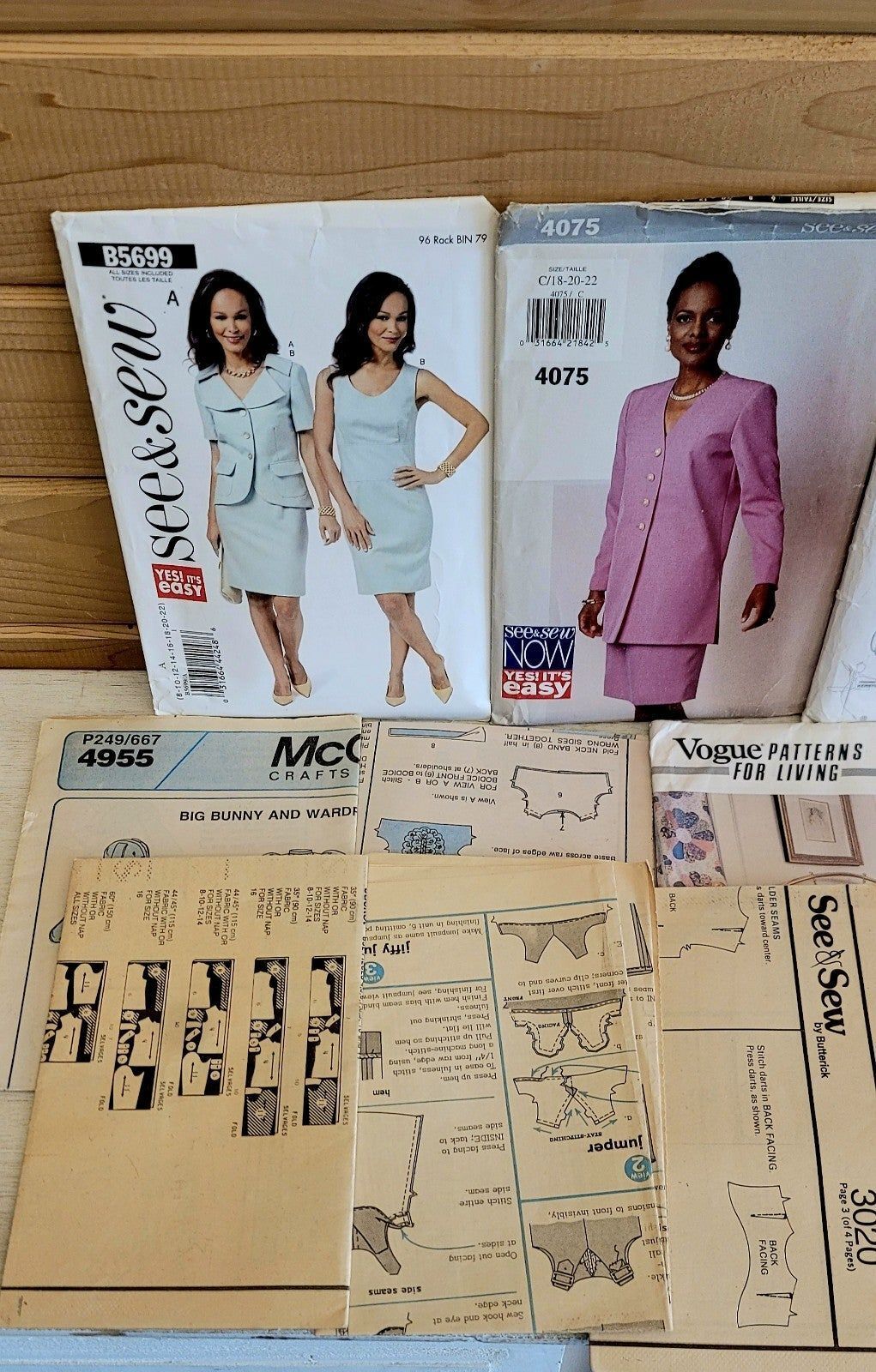 Sewing Patterns Vintage Lot of 11 Home Children Dress Sports 1980s-90s Item image 2