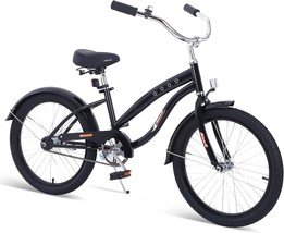 Nice C Kids Bike, Kids&#39; Cruiser Bike with Coaster Brake and Training Wheels, - £176.64 GBP