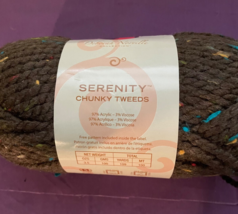 Premier Serenity Chunky Tweeds Acrylic/Rayon yarn clr Coffee Bean - $5.23