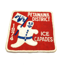 Vtg 1974 Petawawa District Boy Wolf Cubs Scout Ice Capades Patch Bsa Cubs Badge - £33.57 GBP