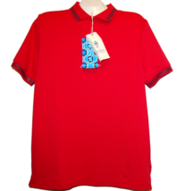 Ganesh Red Logo Styled Italy Men&#39;s Polo Shirt Cotton Size 2XL - £37.01 GBP