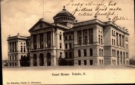 VINTAGE-UNDIVIDED Back Postcard 1906 Lucas County Court House, Toledo, Ohio BK31 - £4.65 GBP