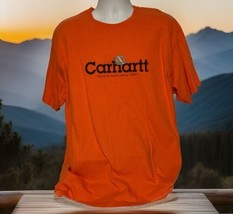 Carhartt Hard At Work Since 1889 Men&#39;s Orange XL Graphic T-Shirt - £10.42 GBP