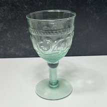 1 Villeroy &amp; Boch PAVILION Light Green Tall Footed Glass Water Goblet 6.75&quot; - £16.27 GBP