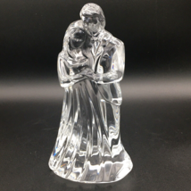 Waterford Crystal Bride and Groom Figurine Cake Topper paperweight - $42.07