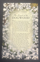 Vintage Unposted 1930-1945 Post Card The Legend Of The Dogwood - £6.04 GBP