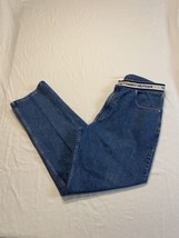 Vintage Tommy Hilfiger Jeans White Logo Waistband Loose Fit Men’s 34x34  - £16.70 GBP