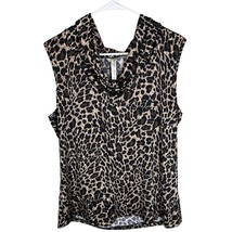 Perseption Concept Blouse Women&#39;s S Small Animal Sleeveless Layer Shirt Black - £10.26 GBP