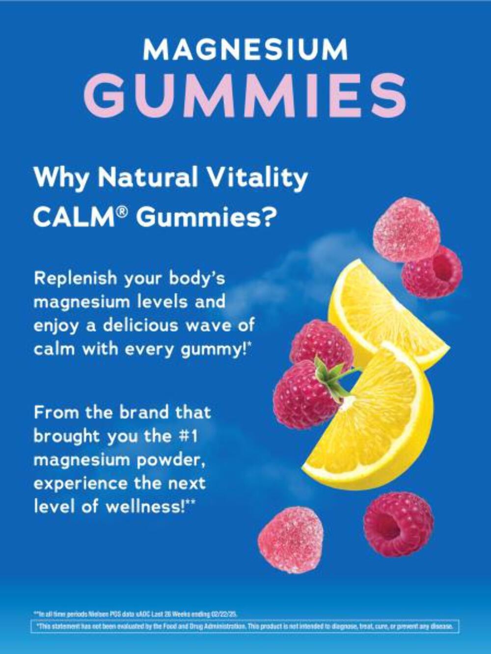 2/27  Natural Vitality CALM, Magnesium Citrate Supplement, Stress Relief Gummies Item image 3