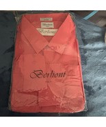 Berlioni Italy Men&#39;s Size 5XL 21/21.5 French Convertible Cuff Coral Dres... - $46.96 CAD