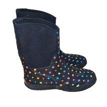 Western Chief Black Polka Dot Rain Boots Womens US 7 EU 37.5 - £10.27 GBP