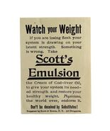 Scott&#39;s Emulsion Weight Medicine 1894 Advertisement Victorian Medical AD... - €17,16 EUR