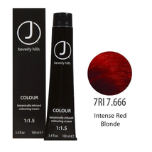 J Beverly Hills COLOUR Botanically Infused Hair Color Cream  - 7RI Intense Red B