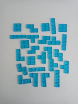Tetris Link Board Game 2011 Parts Pieces Replacement 24 Blue Tiles - £3.04 GBP