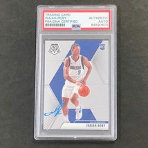 2019-20 Panini Mosaic #232 Isaiah Roby Signed Card AUTO PSA Slabbed RC Mavericks - £47.95 GBP