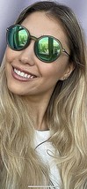 New Ray-Ban Green Round Mirrored 50mm Men&#39;s Women&#39;s Sunglasses - £135.85 GBP