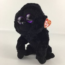 Ty Silk Beanie Boos George Gorilla 9&quot; Plush Stuffed Animal Toy Monkey wi... - $24.70