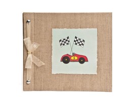 Race Car Baby Photo Album Book - Hugs and Kisses XO - $46.95