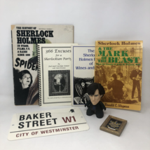 Sherlock Holmes Fan Bundle Gift 1990s - Books, Magazines, Figurine, Sign... - $53.96