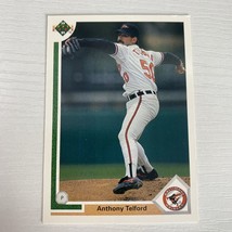 1991 Upper Deck 304 Anthony Telford Baltimore Orioles Rookie Baseball Card - £1.27 GBP