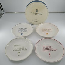 2003 Pottery Barn Cocktails Defined Set Of 4 Plates With Box - $18.95
